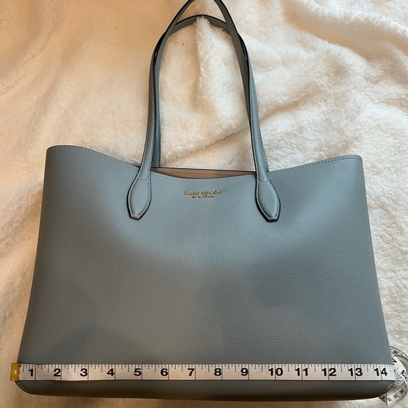 NWT 3 Piece Kate Spade ♠️ Gorgeous Open Style Light Blue Bag - Picture 8 of 9